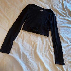 Black Hollister Twist Top